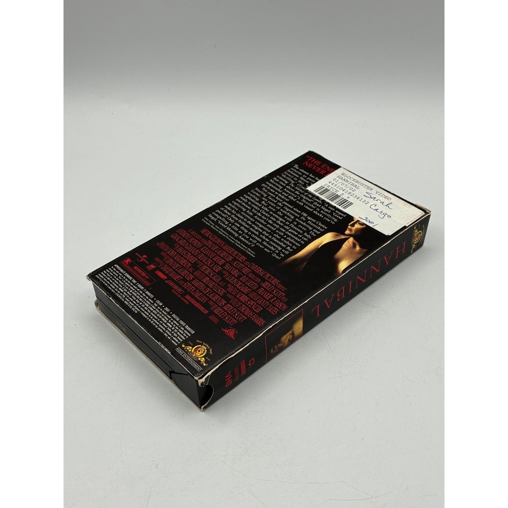 Hannibal VHS 2001 Movie Anthony Hopkins Ridley Scott Blockbuster Video Tape - Picture 2 of 4